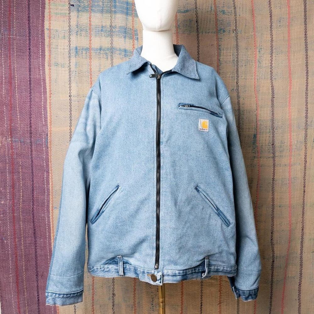 Custom upcycled carhartt detroit jacket